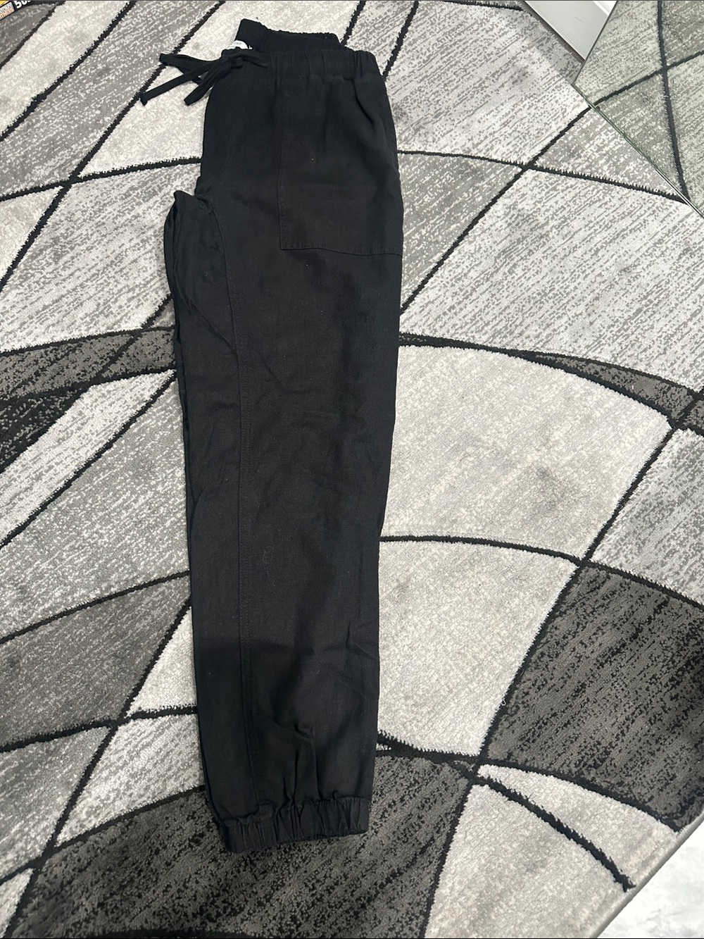 Women’s linen like Pants - Casual Elastic Waist Pants